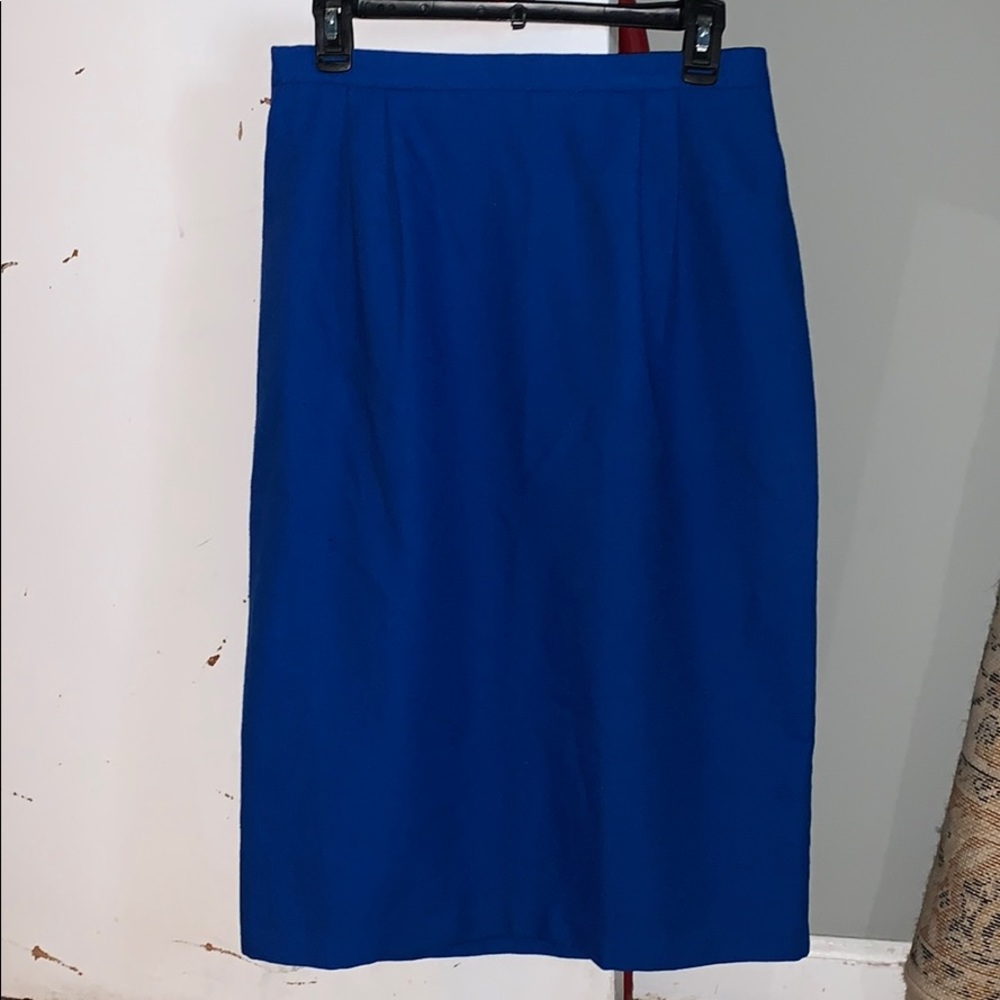 Electric Blue Pencil Skirt
